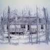 Neighbors Home - Pen And Ink Drawings - By Richard Smith, Black And White Drawing Artist
